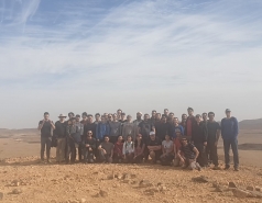 Group at Ramon Crater